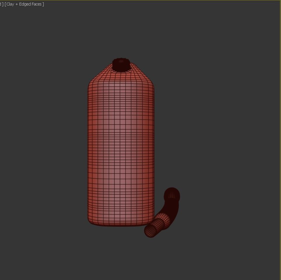 Gasoline Tank Clean Low-poly 3D model_20