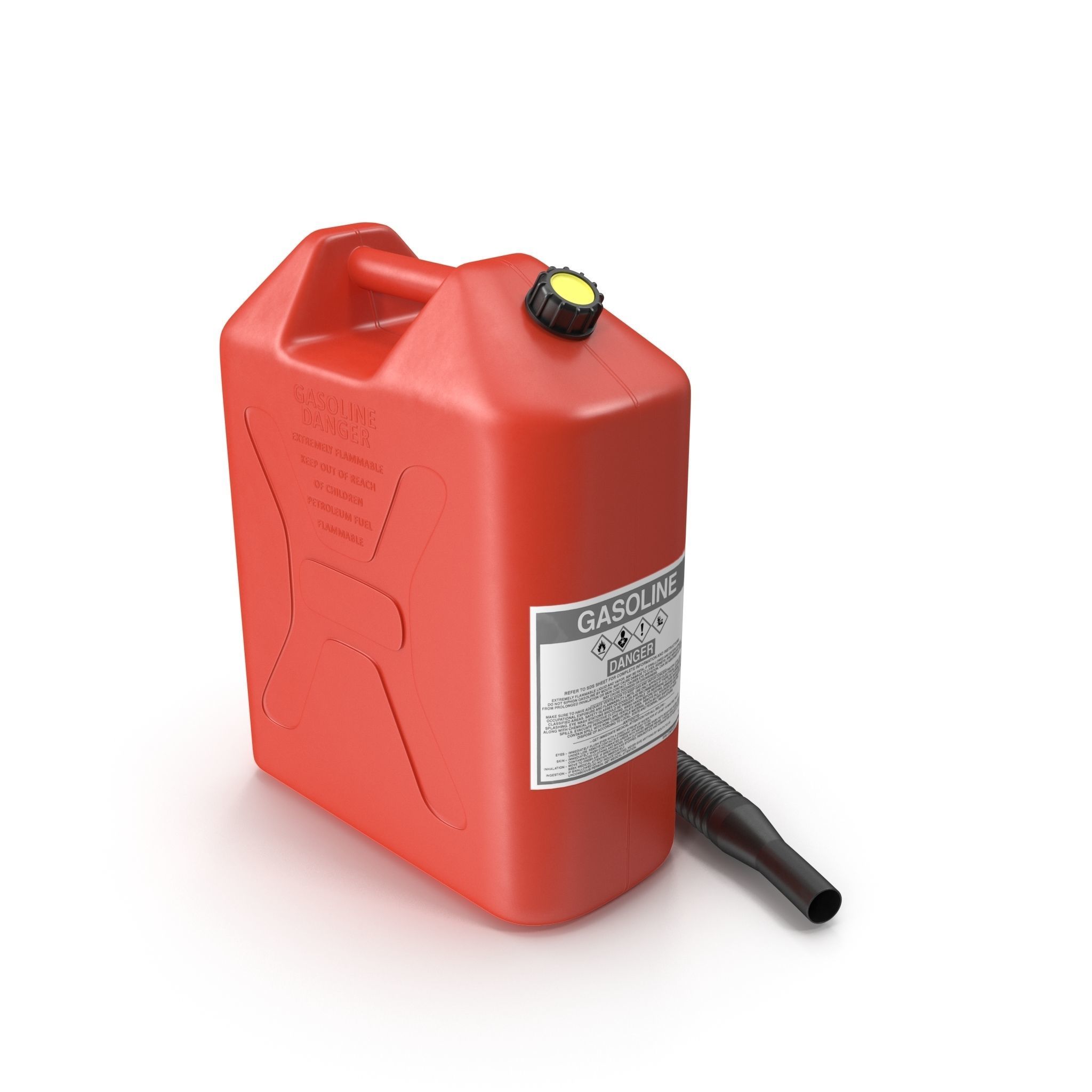 Gasoline Tank Clean Low-poly 3D model_6