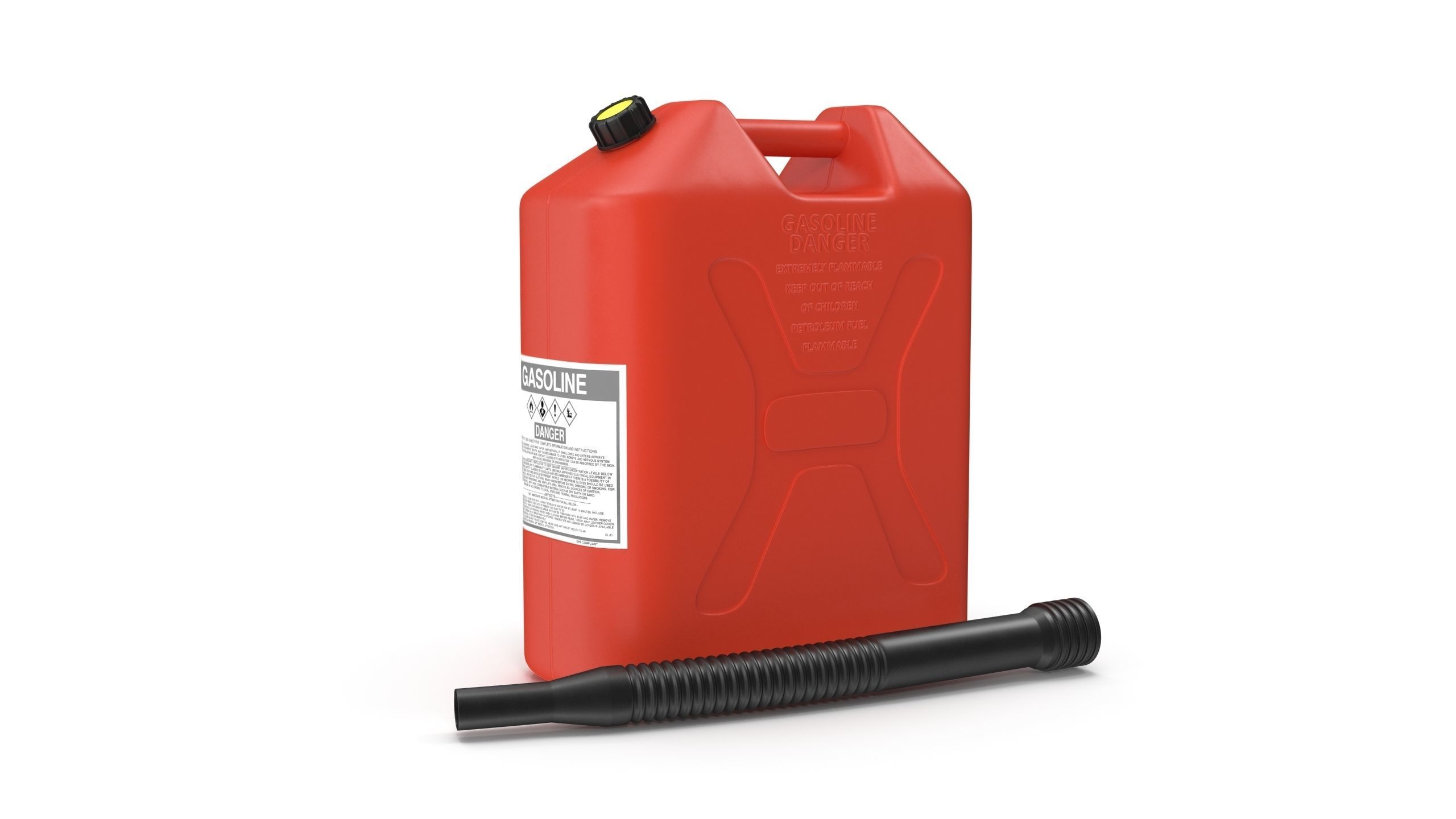 Gasoline Tank Clean Low-poly 3D model_24