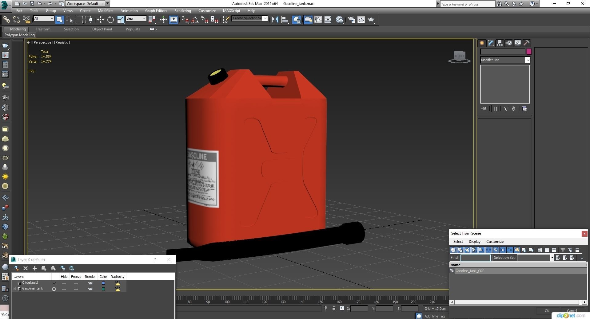 Gasoline Tank Clean Low-poly 3D model_26