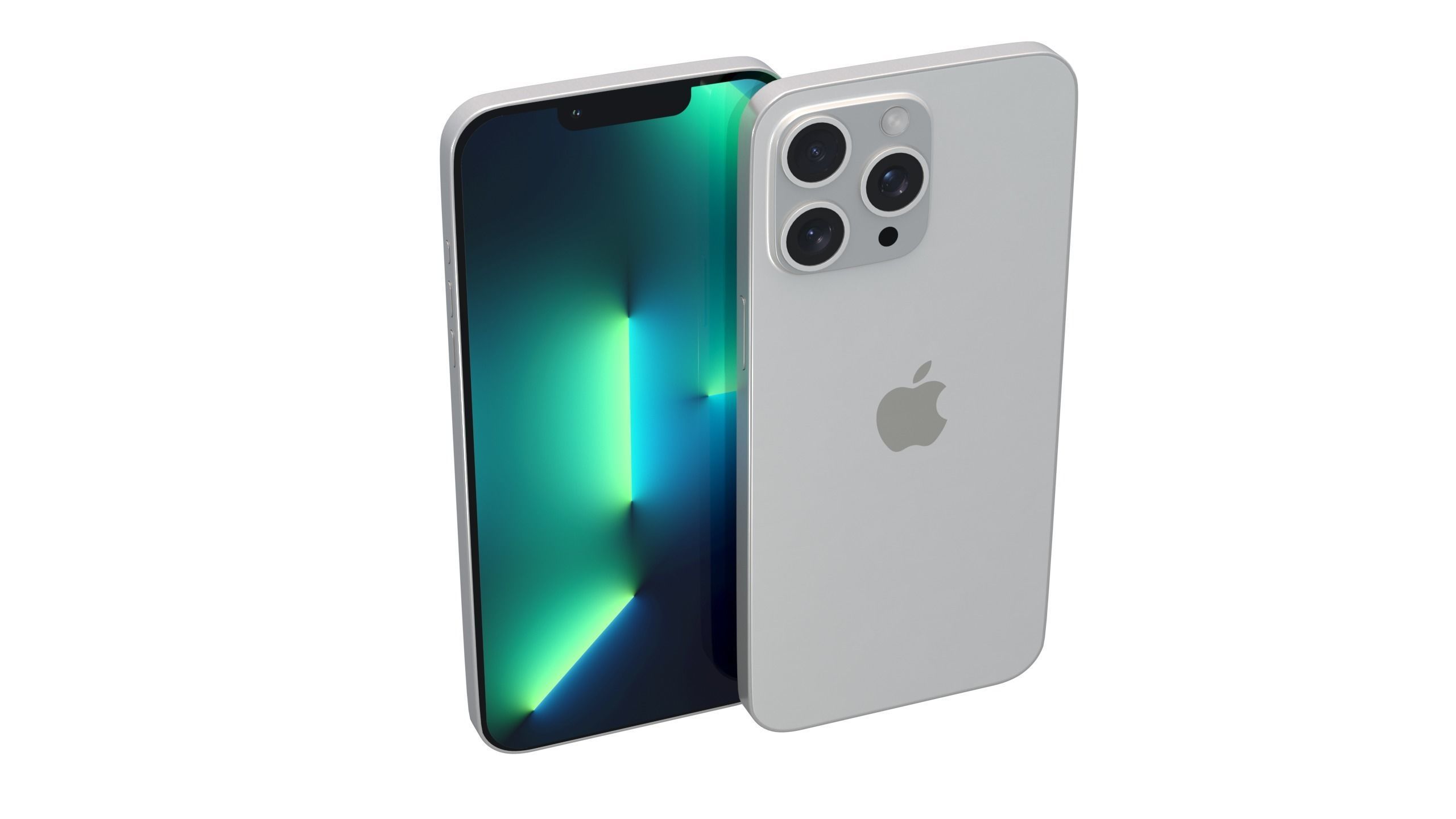 iPhone 13 Pro Max White 3D model_1