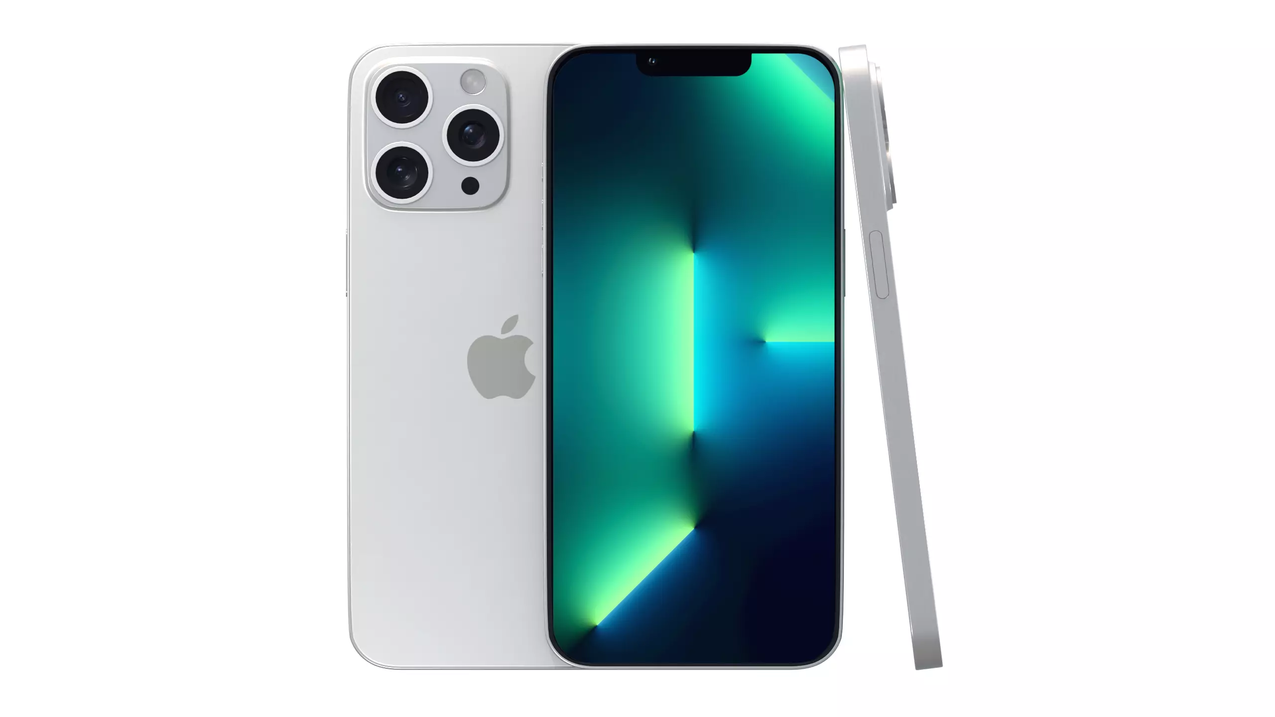 iPhone 13 Pro Max White 3D model_0