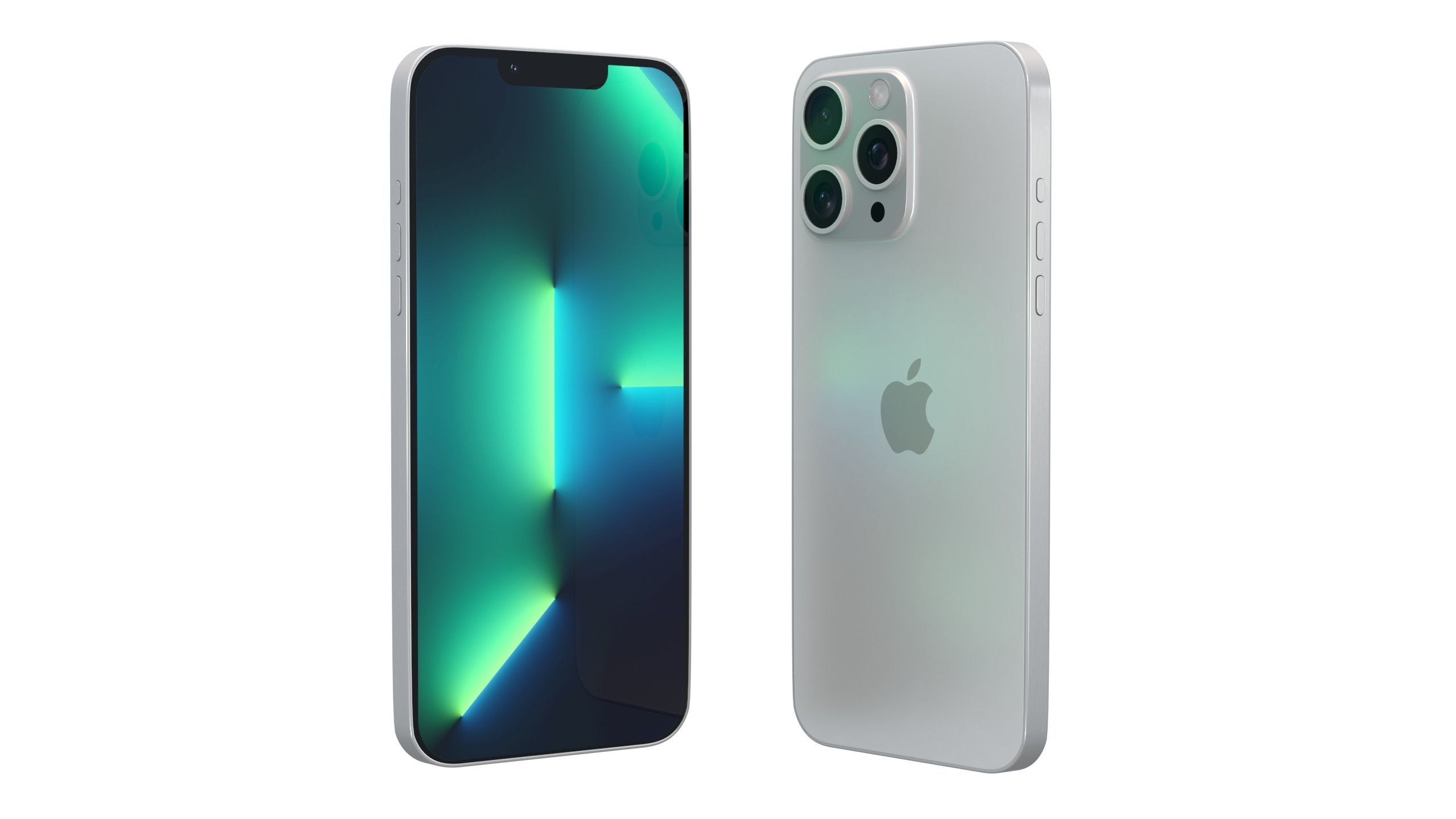 iPhone 13 Pro Max White 3D model_4