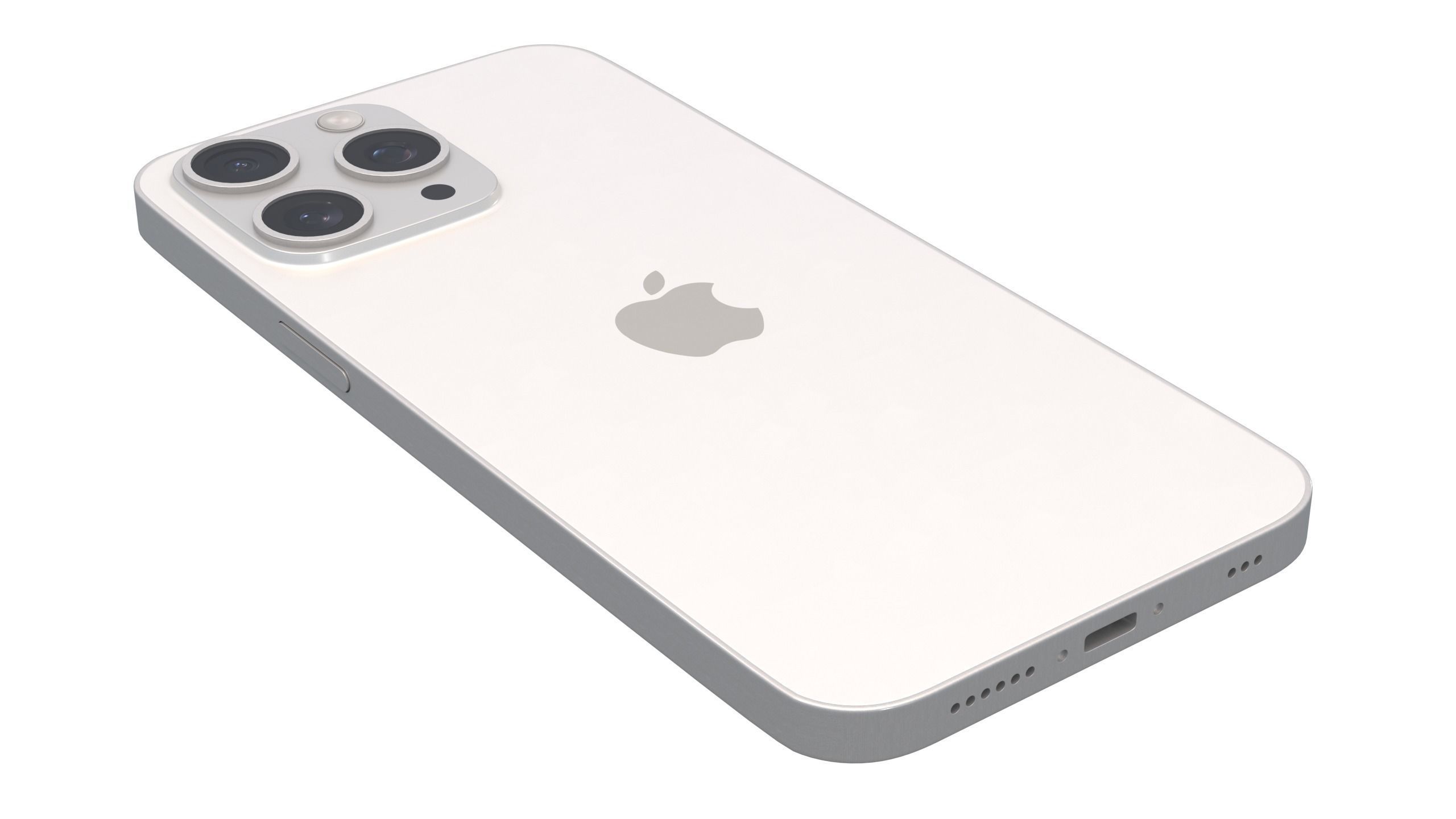 iPhone 13 Pro Max White 3D model_3
