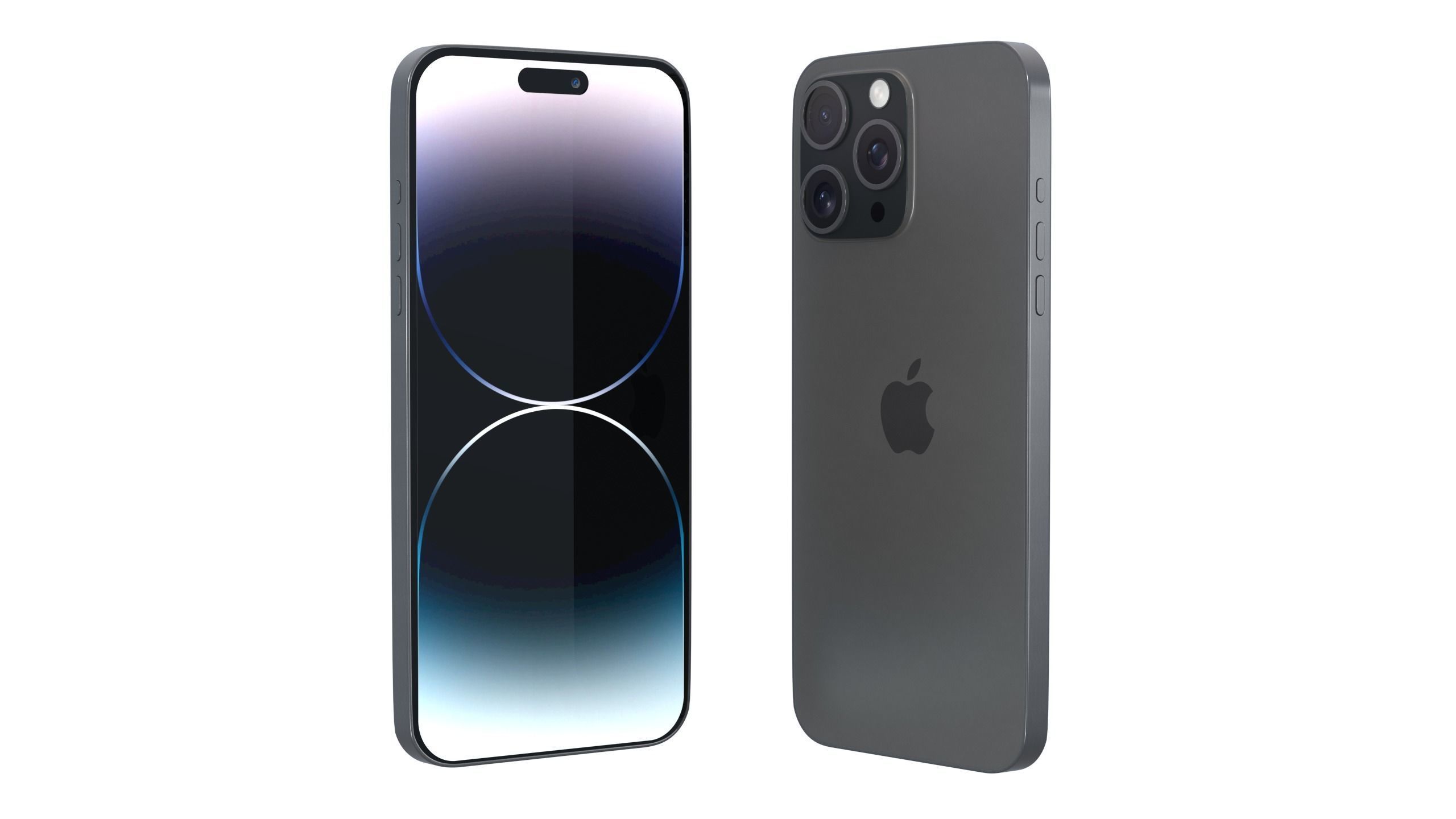 iPhone 14 Pro Max Black 3D model_4