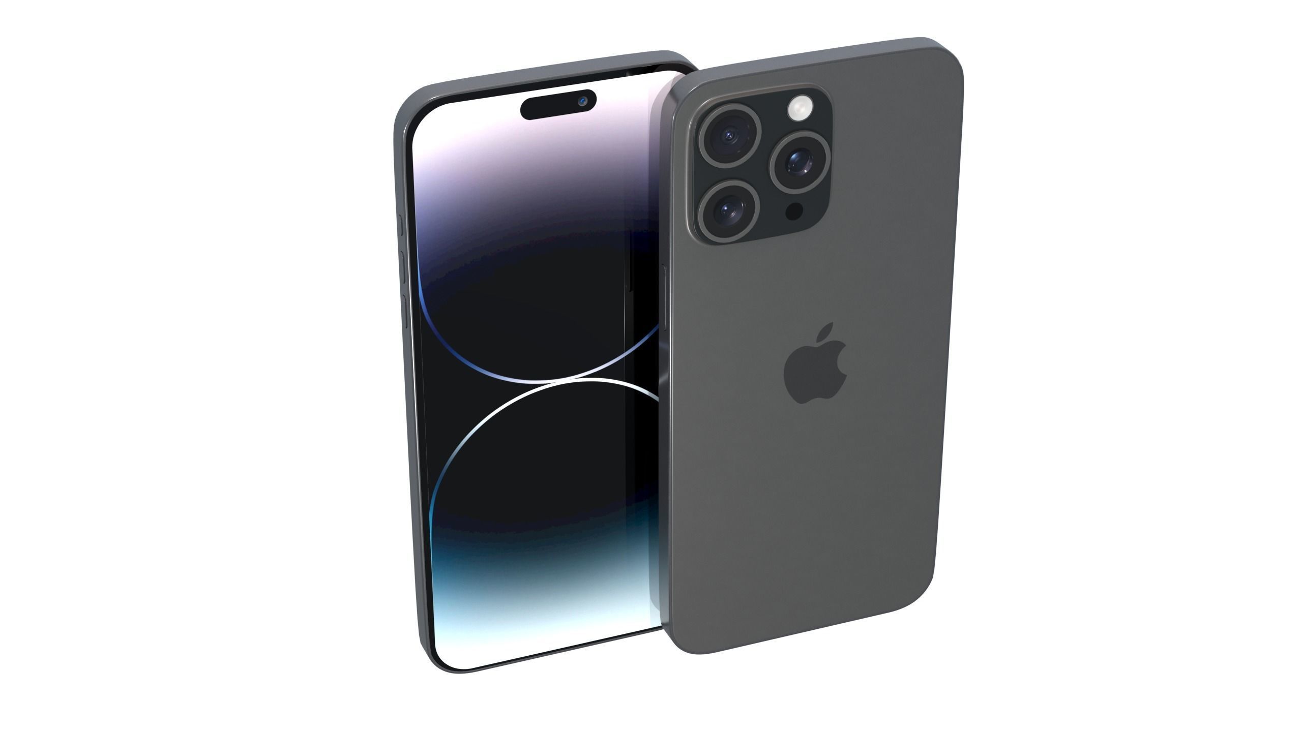 iPhone 14 Pro Max Black 3D model_1