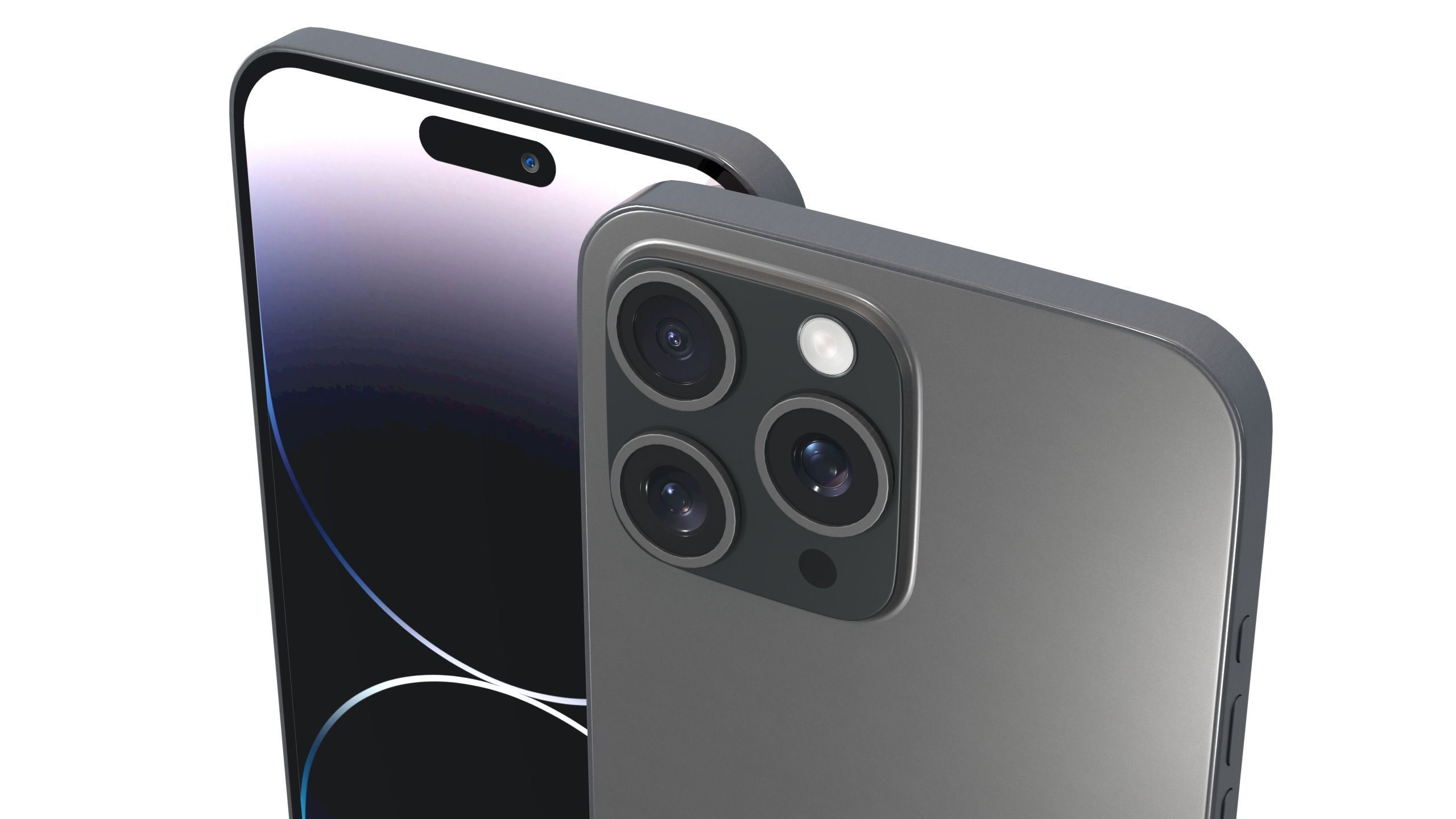 iPhone 14 Pro Max Black 3D model_2