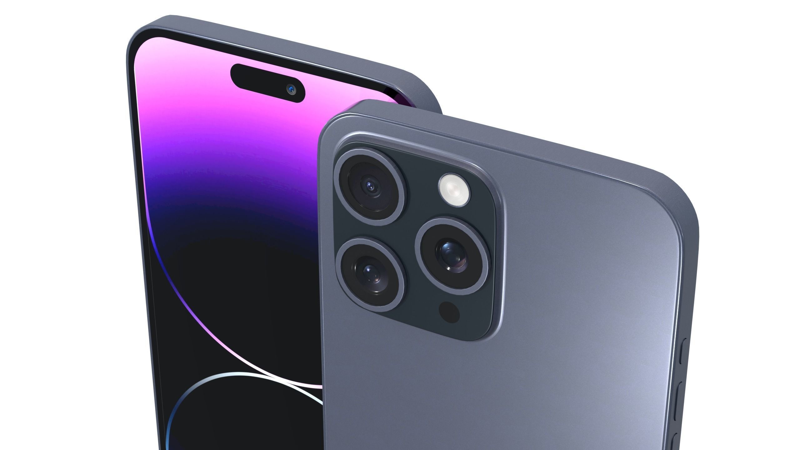 iPhone 14 Pro Max Midnight 3D model_2