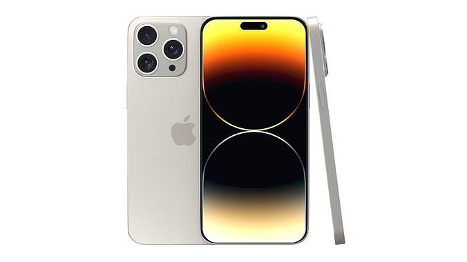 iPhone 14 Pro Max Starlight 3D model