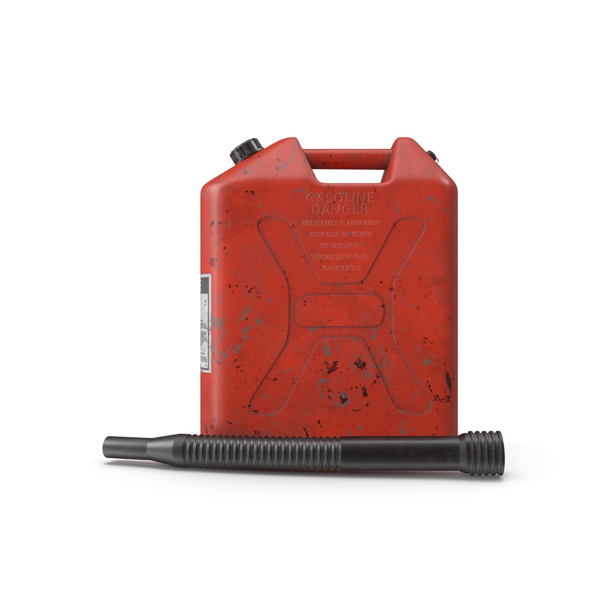 Gasoline Tank Dirt Low-poly 3D model_9