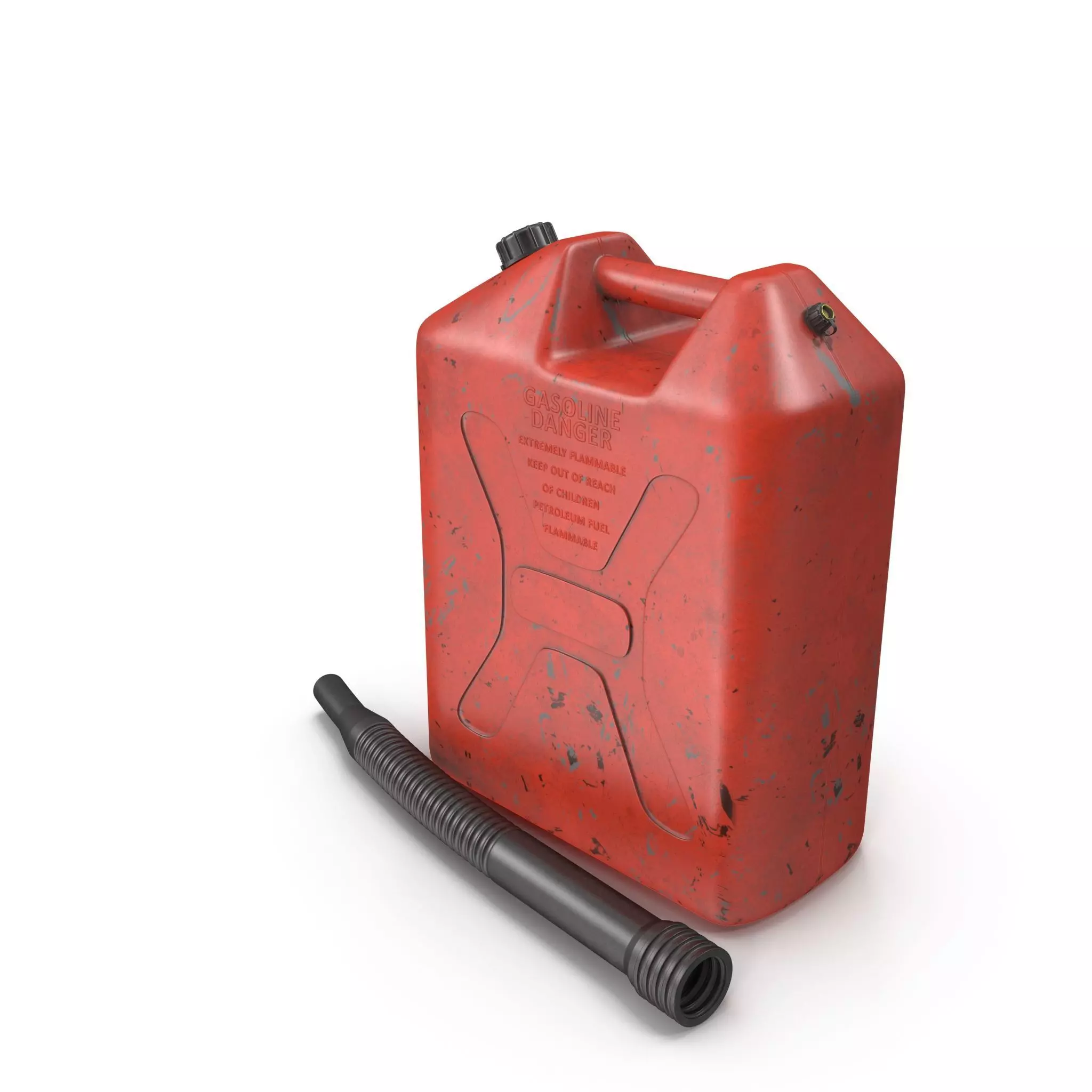 Gasoline Tank Dirt Low-poly 3D model_0