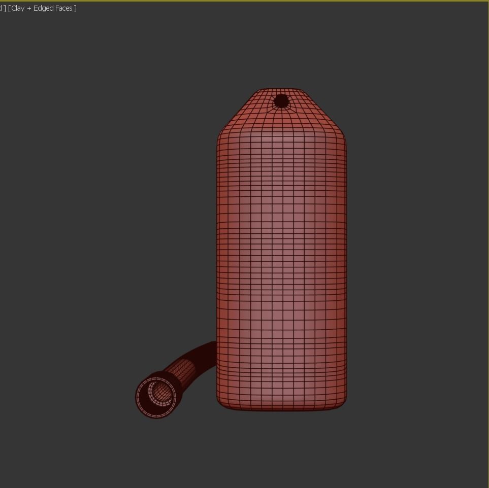 Gasoline Tank Dirt Low-poly 3D model_14