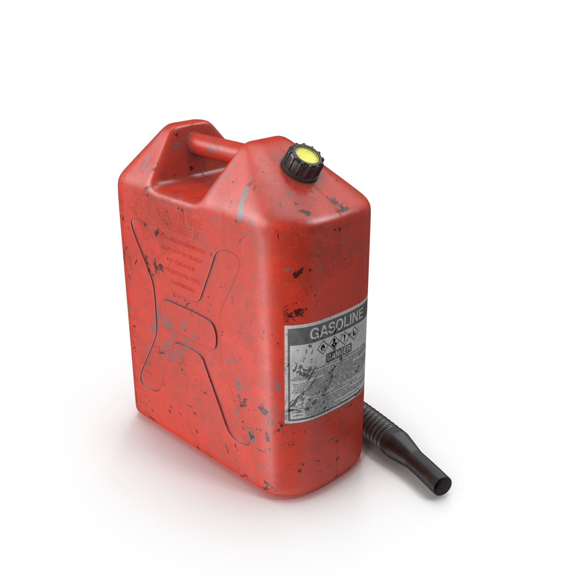 Gasoline Tank Dirt Low-poly 3D model_6