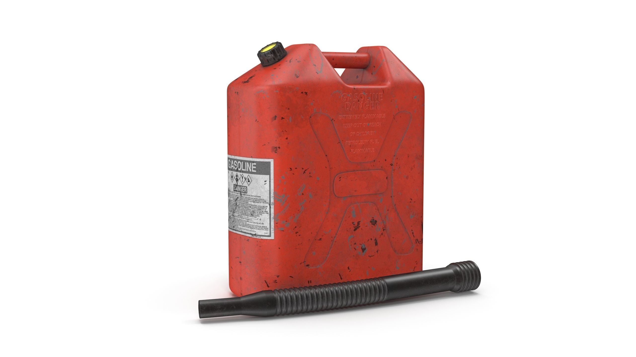 Gasoline Tank Dirt Low-poly 3D model_24