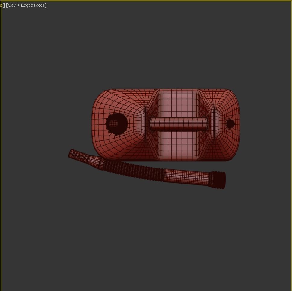 Gasoline Tank Dirt Low-poly 3D model_5