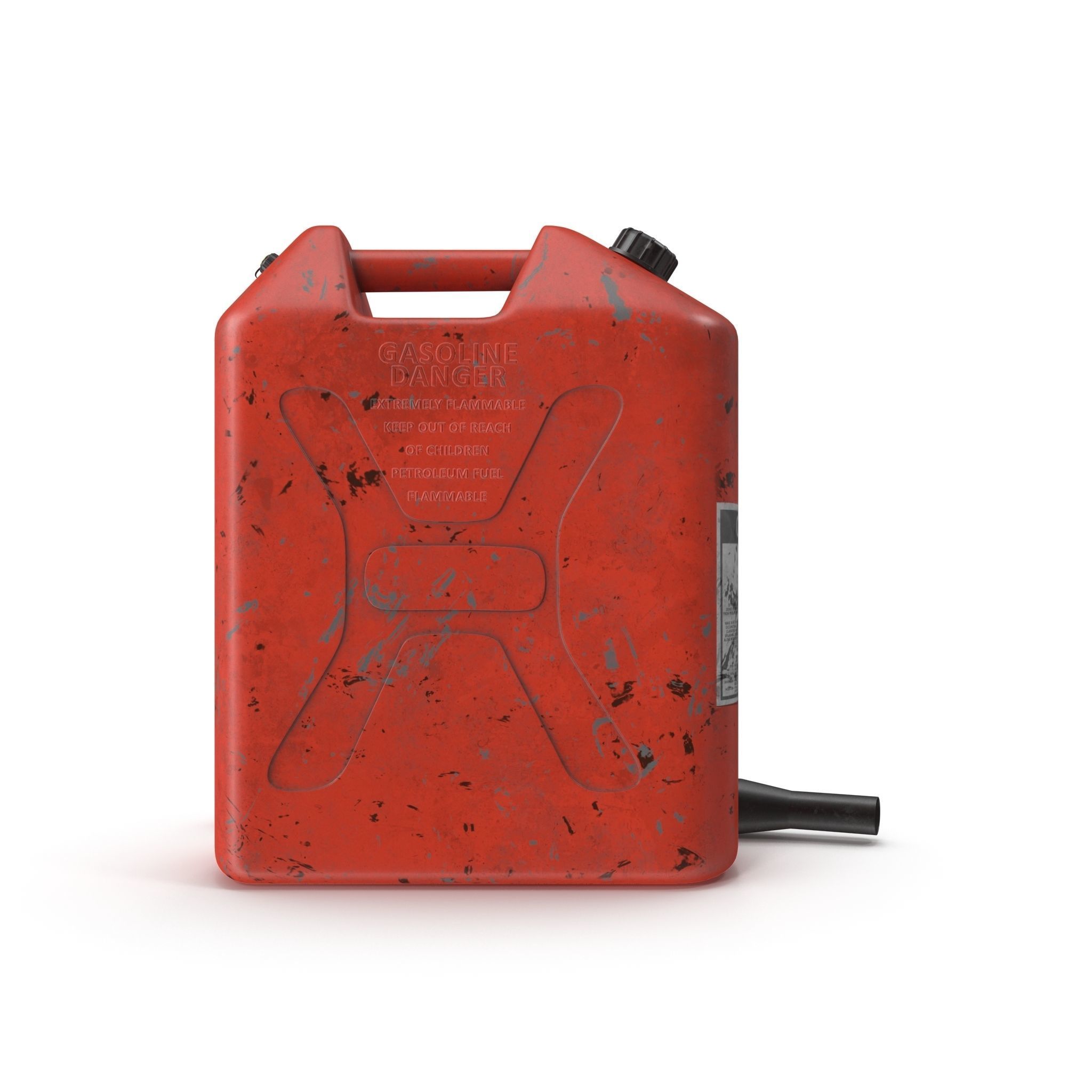 Gasoline Tank Dirt Low-poly 3D model_15