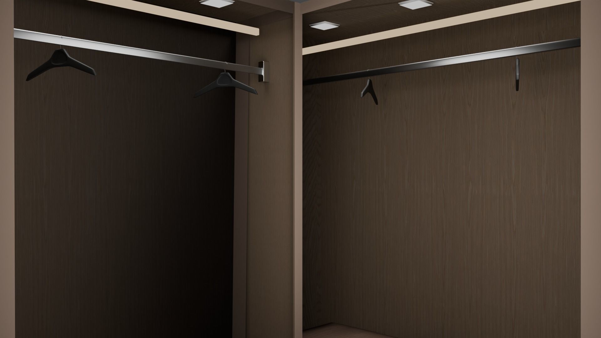 Corner Wardrobe 3D model_1