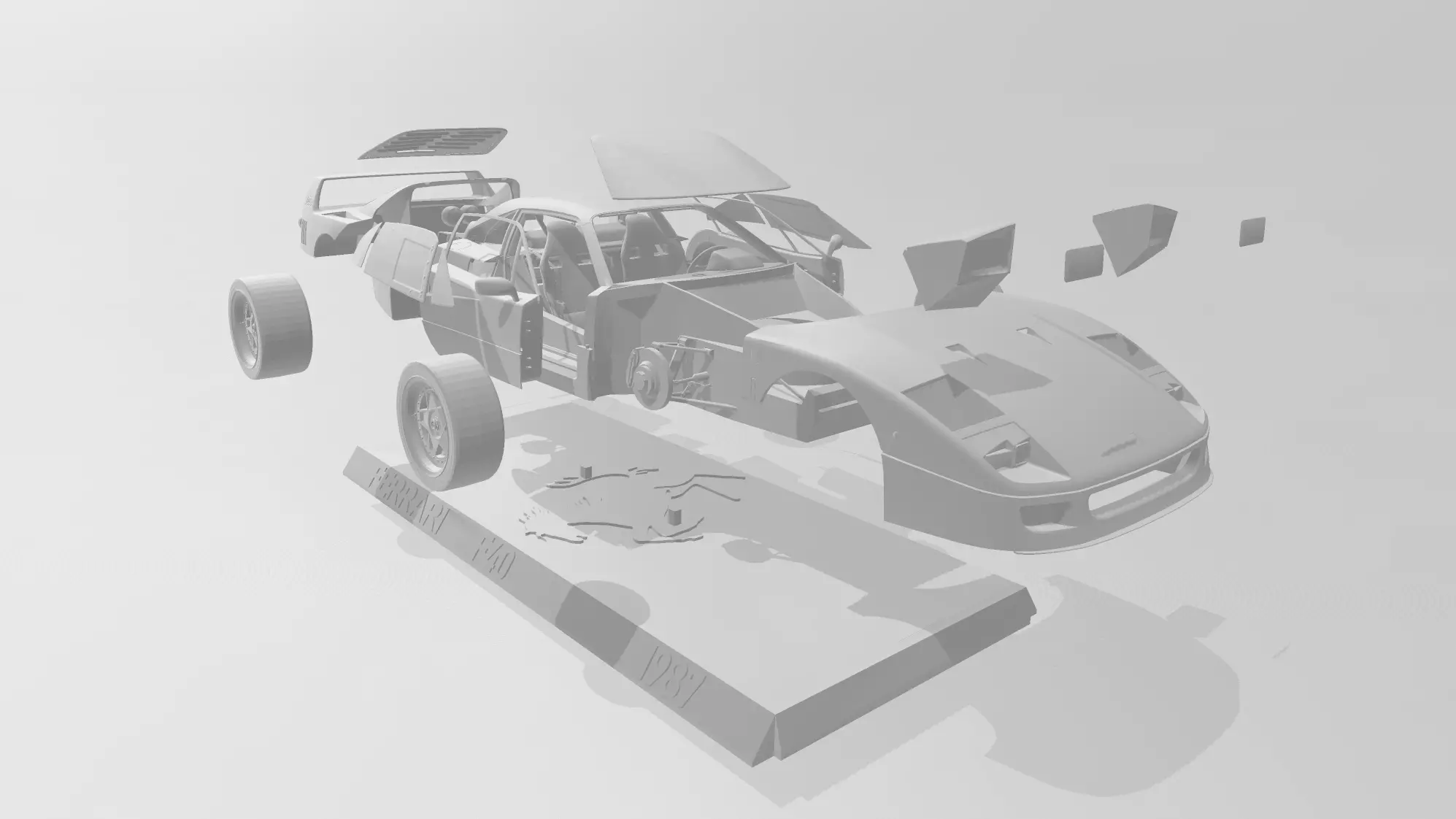 Ferrari F40 3D print model_0