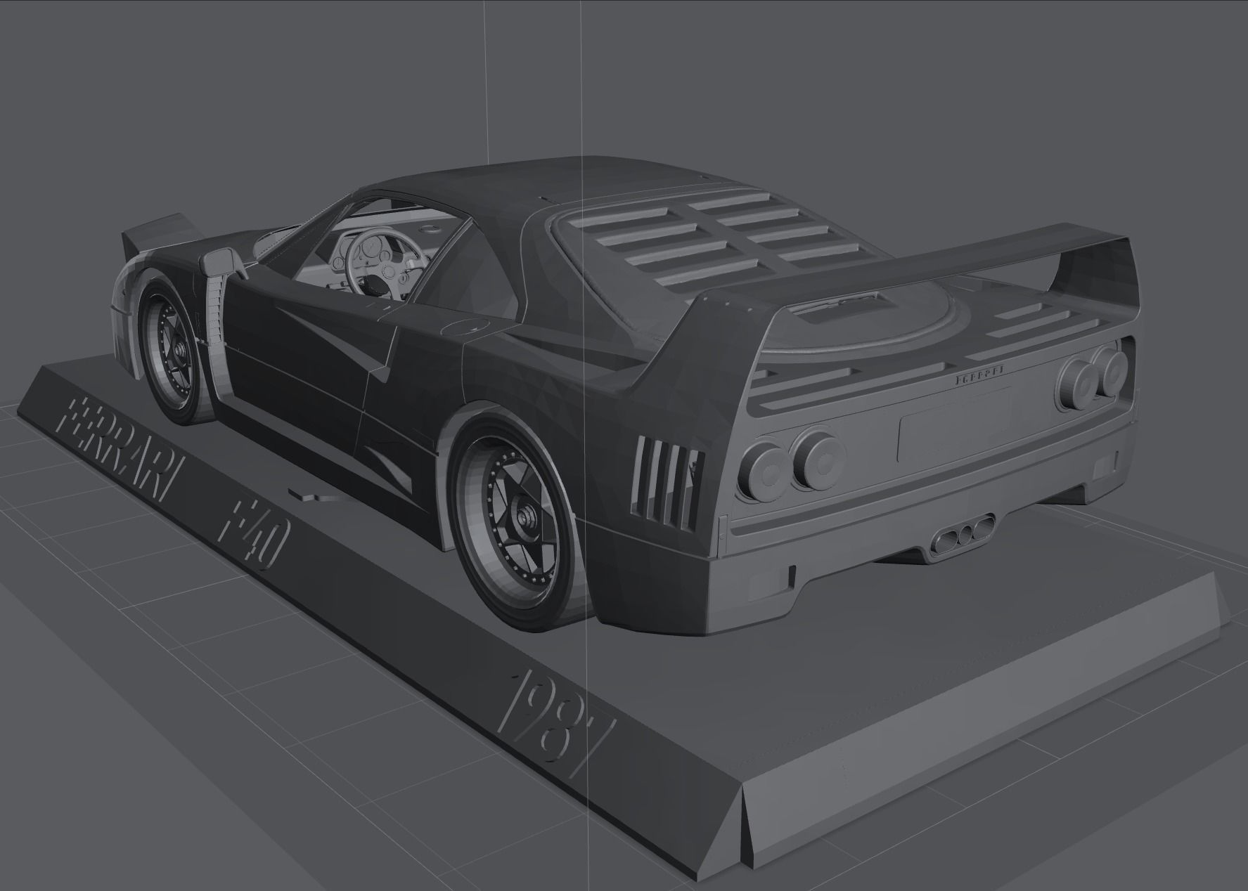 Ferrari F40 3D print model_3