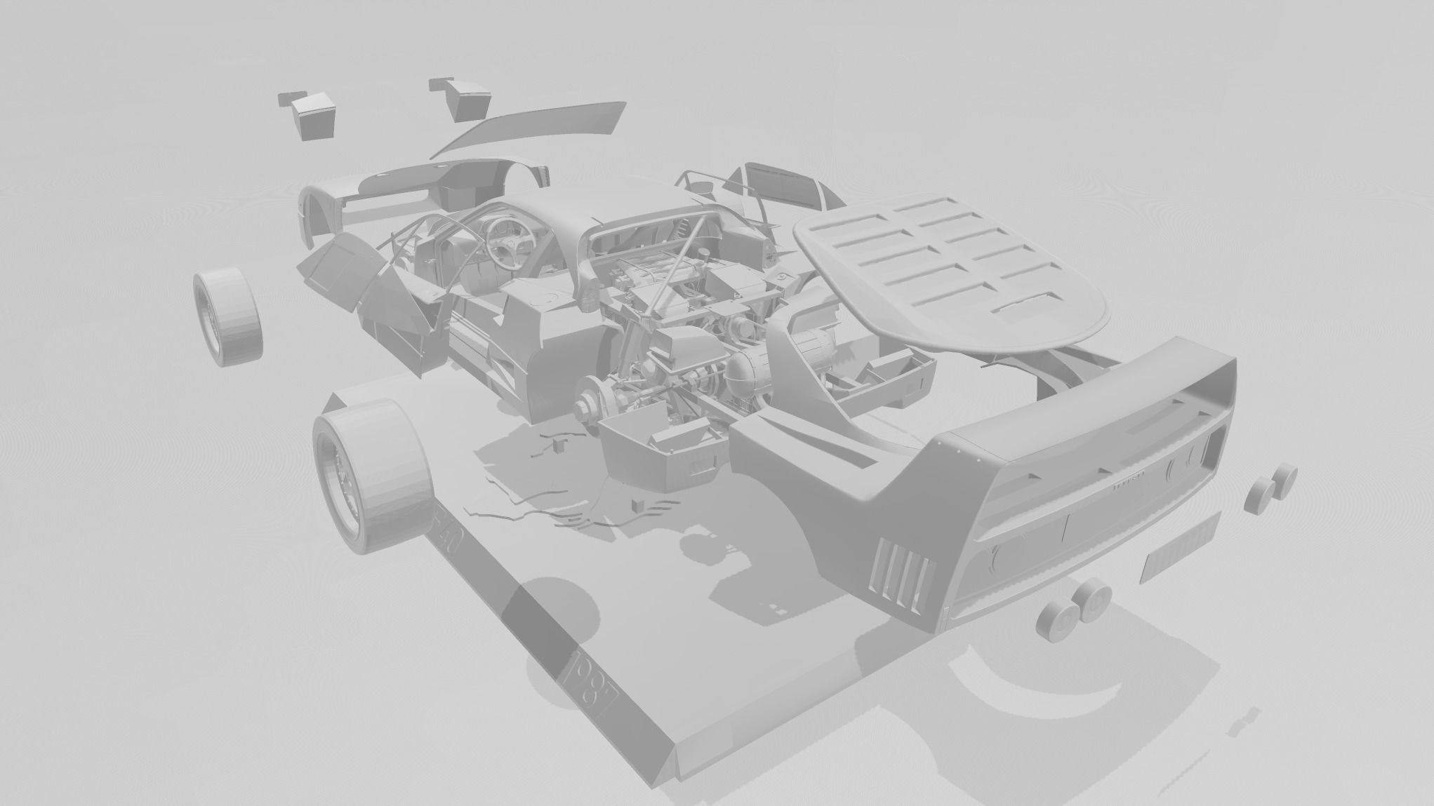 Ferrari F40 3D print model_1