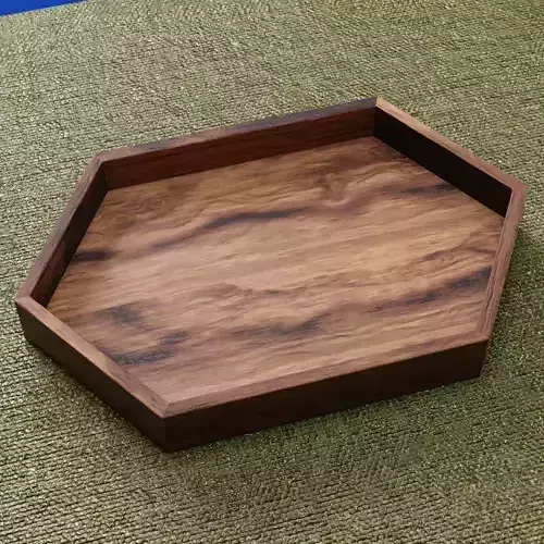 HexaWood Platter with Mat