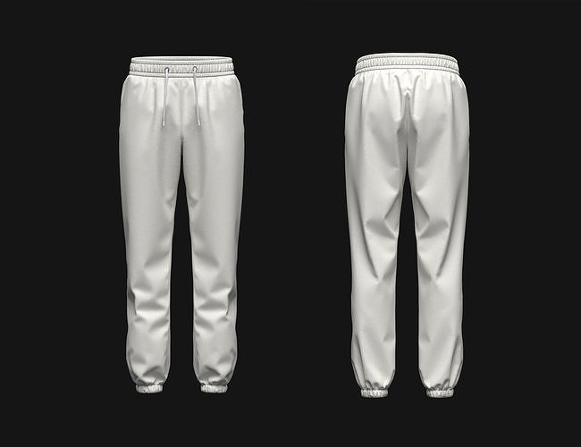 Mens jogger Elastick 3d Model 3D model