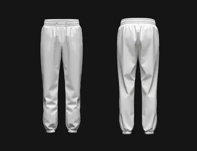 Mens jogger Elastick 3d Model