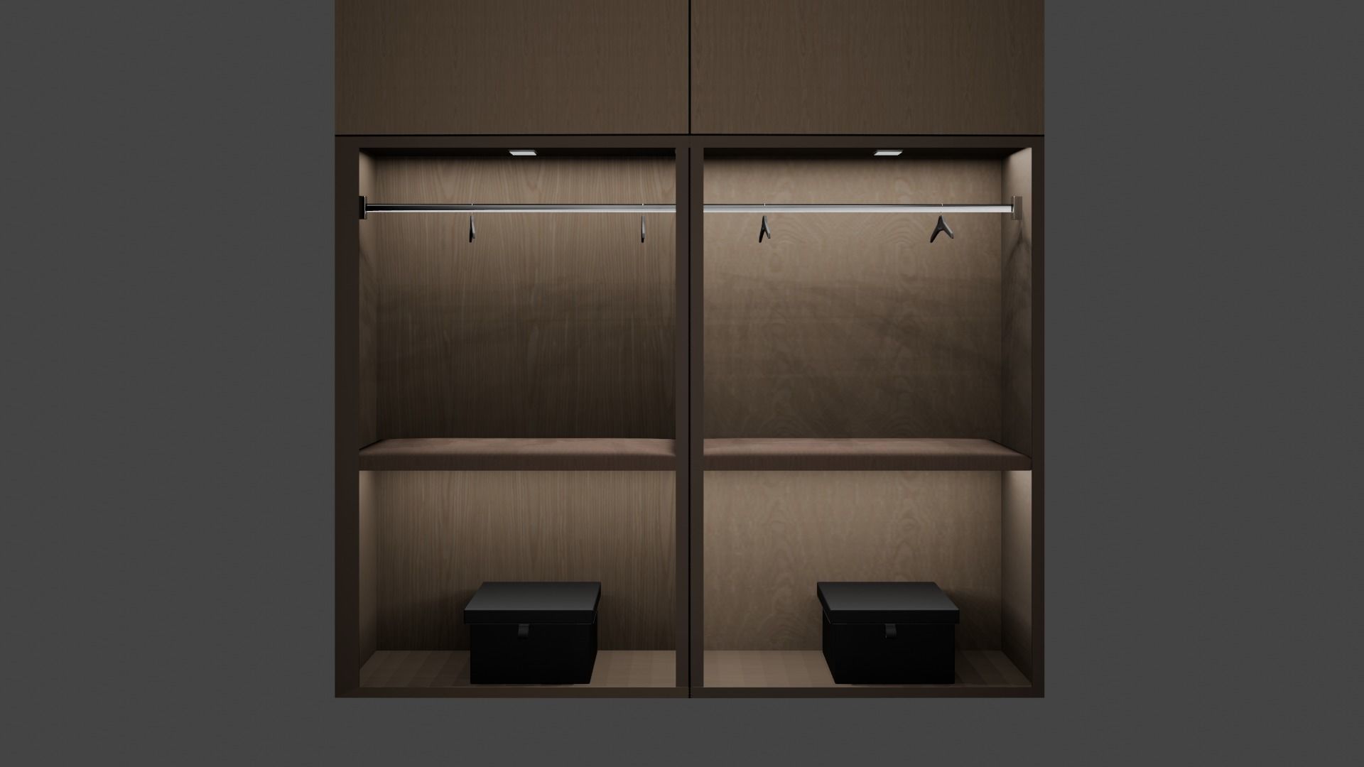Bedroom Wardrobe 3D model_2