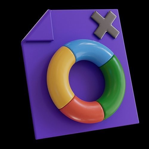 Animated Business Analytics 3D Models Icon No 15 3D model