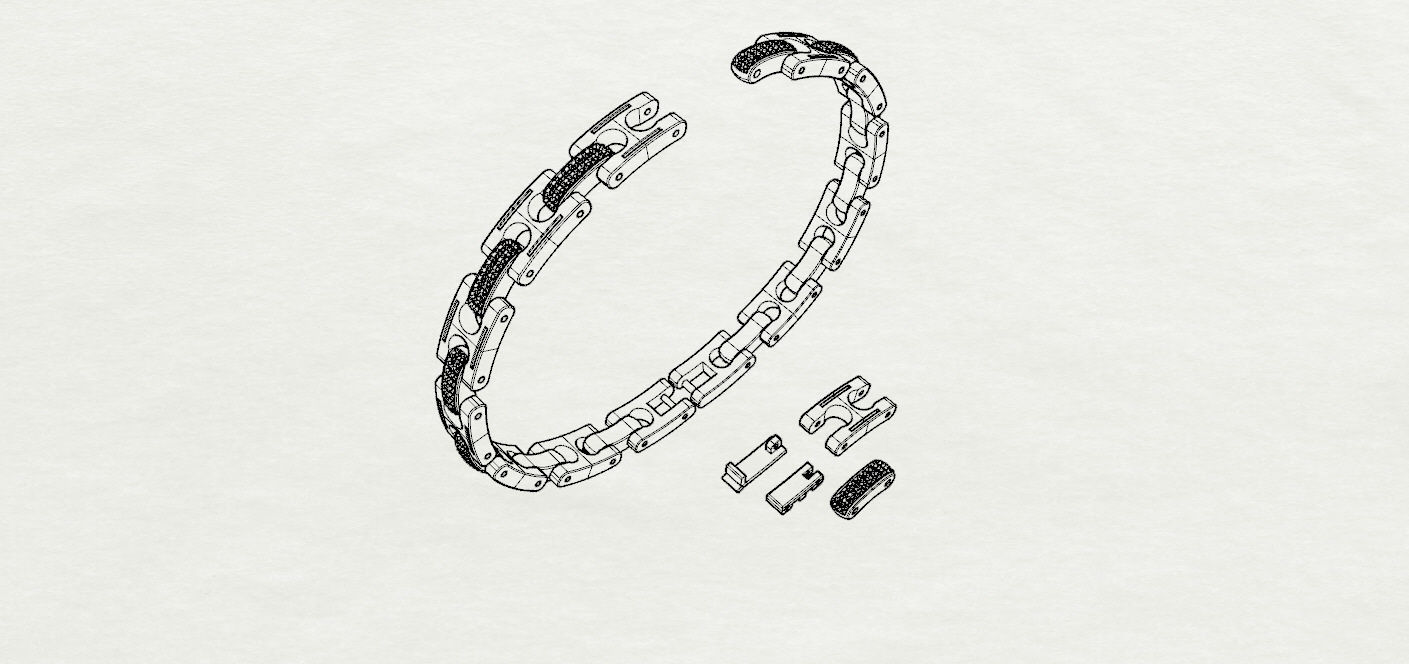  Man bracelet 3D print model_20