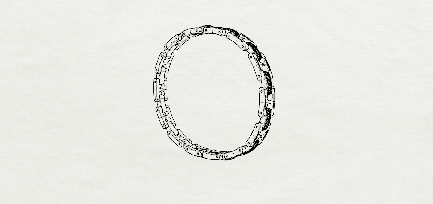  Man bracelet 3D print model_17