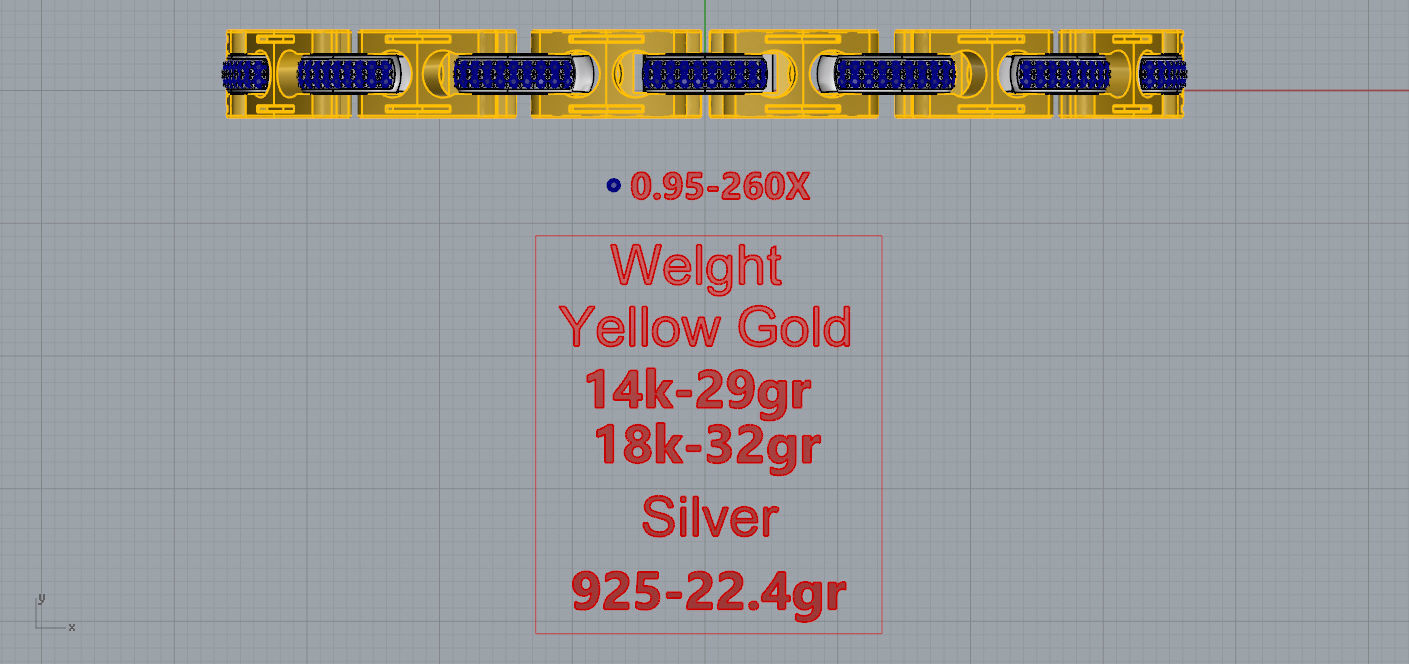  Man bracelet 3D print model_4