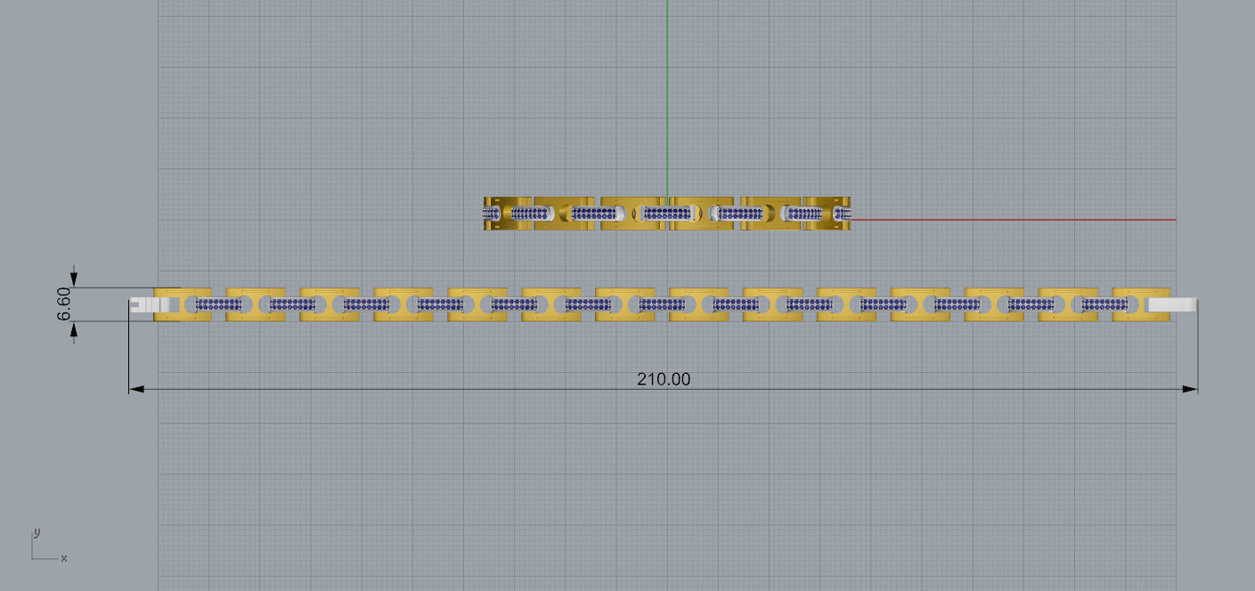  Man bracelet 3D print model_6