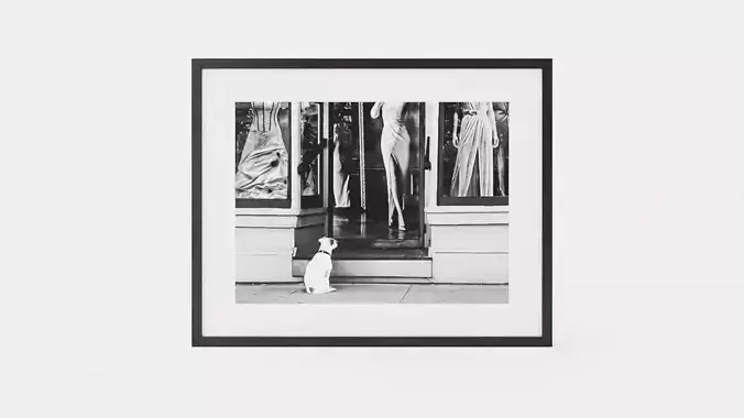 Photo art Waiting for here Low-poly 3D model