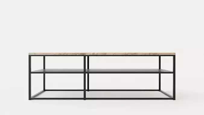 Midtown coffee table with shelf Sand