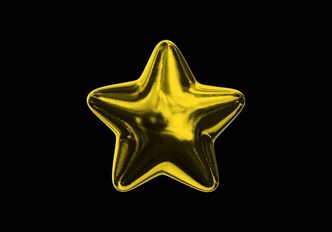 Rounded Star free 3D model | CGTrader