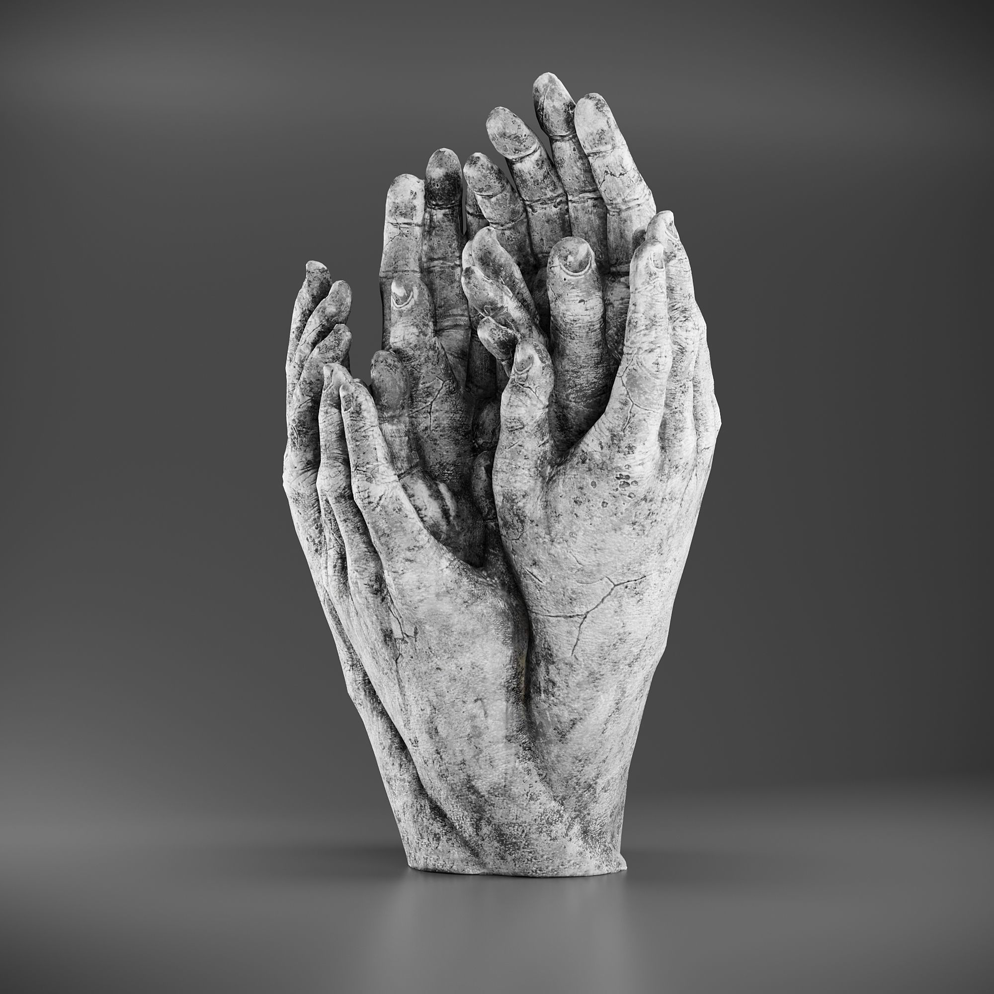 Hand Sculpture 3D model_4