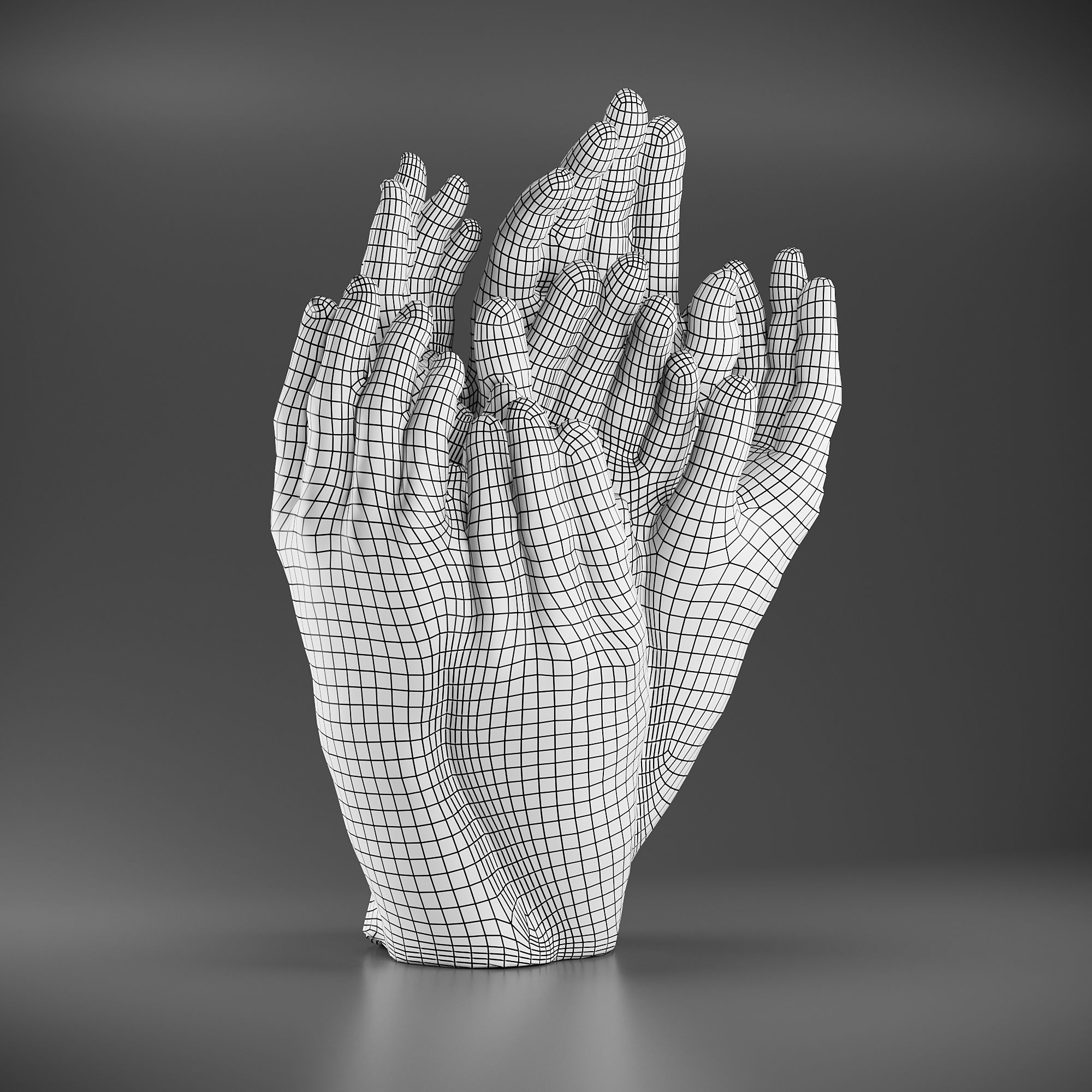 Hand Sculpture 3D model_5