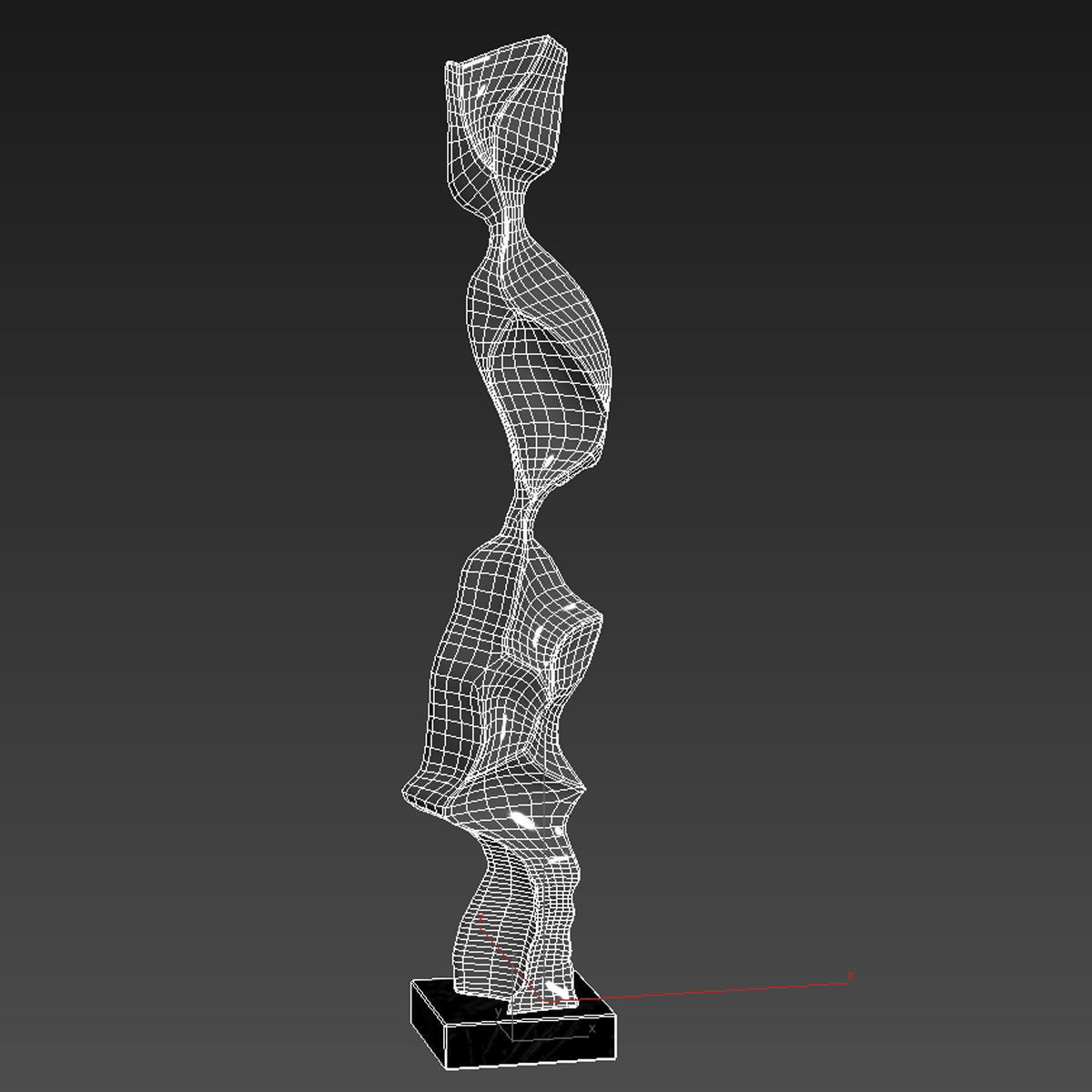 JON KRAWCZYK abstract metal sculpture 3D model_6