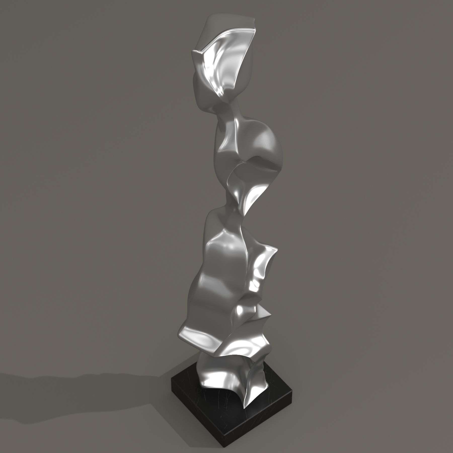 JON KRAWCZYK abstract metal sculpture 3D model_1