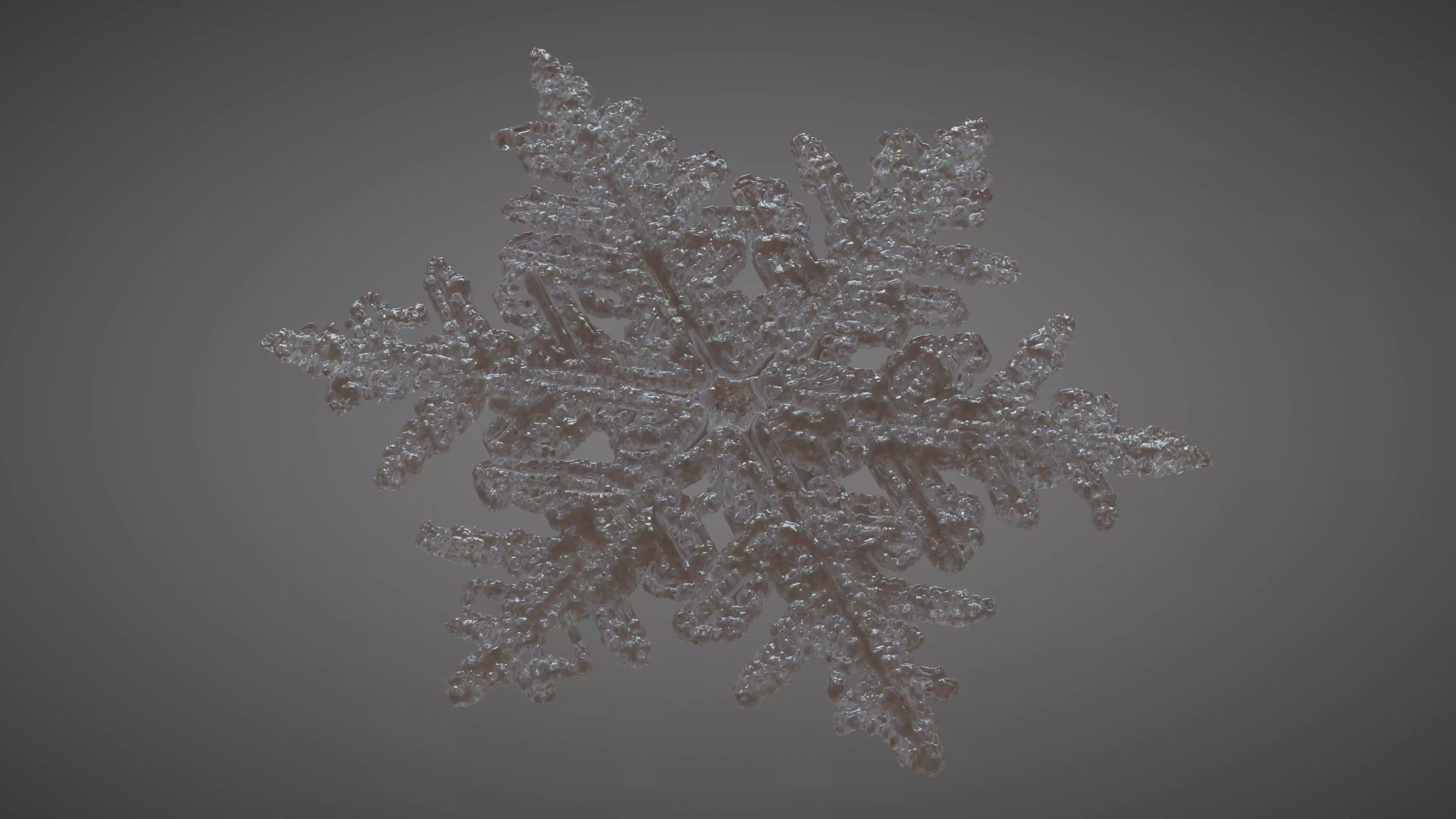 Snowflake 3D model_0