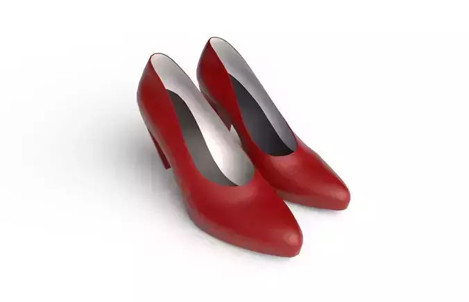 Women Shoes M02 Low-poly 3D model