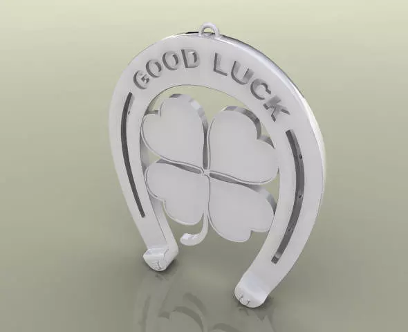 Horseshoe good luck 3D print model_0