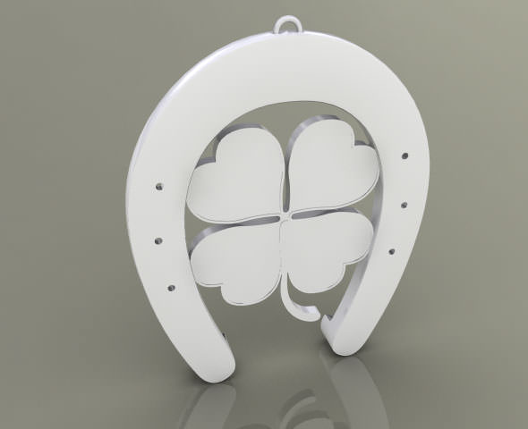 Horseshoe good luck 3D print model_1