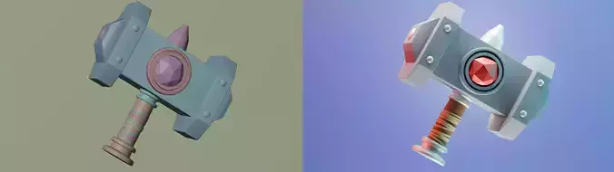 Marteau Free low-poly 3D model