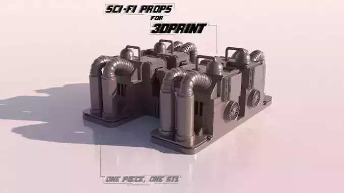 SCI-FI PROPS for 3Dprint 3D print model