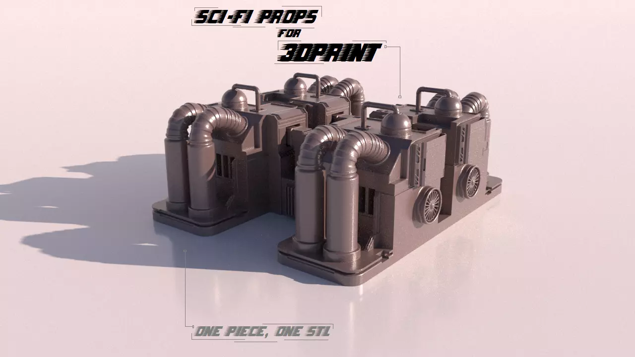 SCI-FI PROPS for 3Dprint 3D print model_0