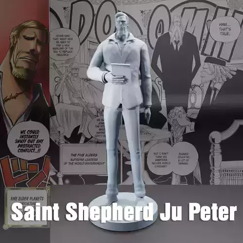 SHEPHERD JU PETER - FIVE ELDERS - ONE PIECE 3D print model
