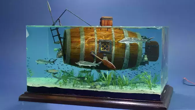 The First Russian Submarine for 3d print 3D print model