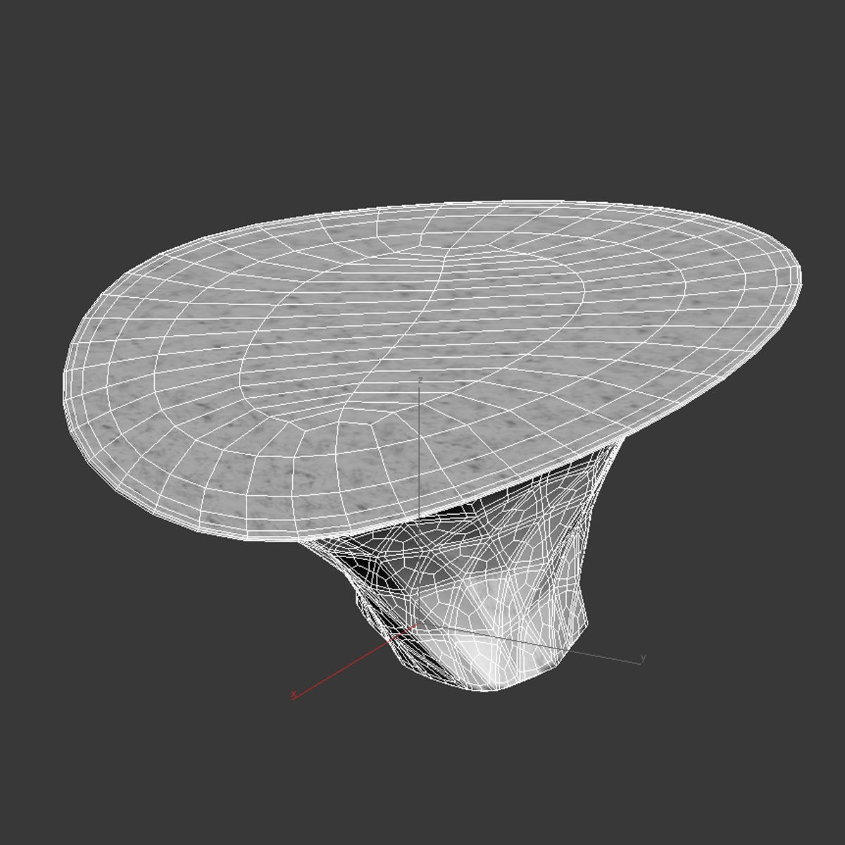 BASED UPON FACETED TWIST DINING TABLE 3D model_9